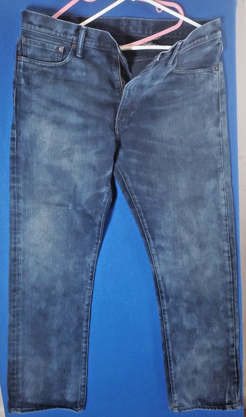Levi's 504 Men's Jeans 36x32 Blue Regular Straight Leg Classic Cotton Denim